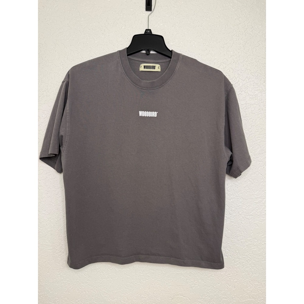 Woodbird WBJuno Logo Tee Antra Grey Mens Medium‎ Short Sleeve Cotton T-Shirt
